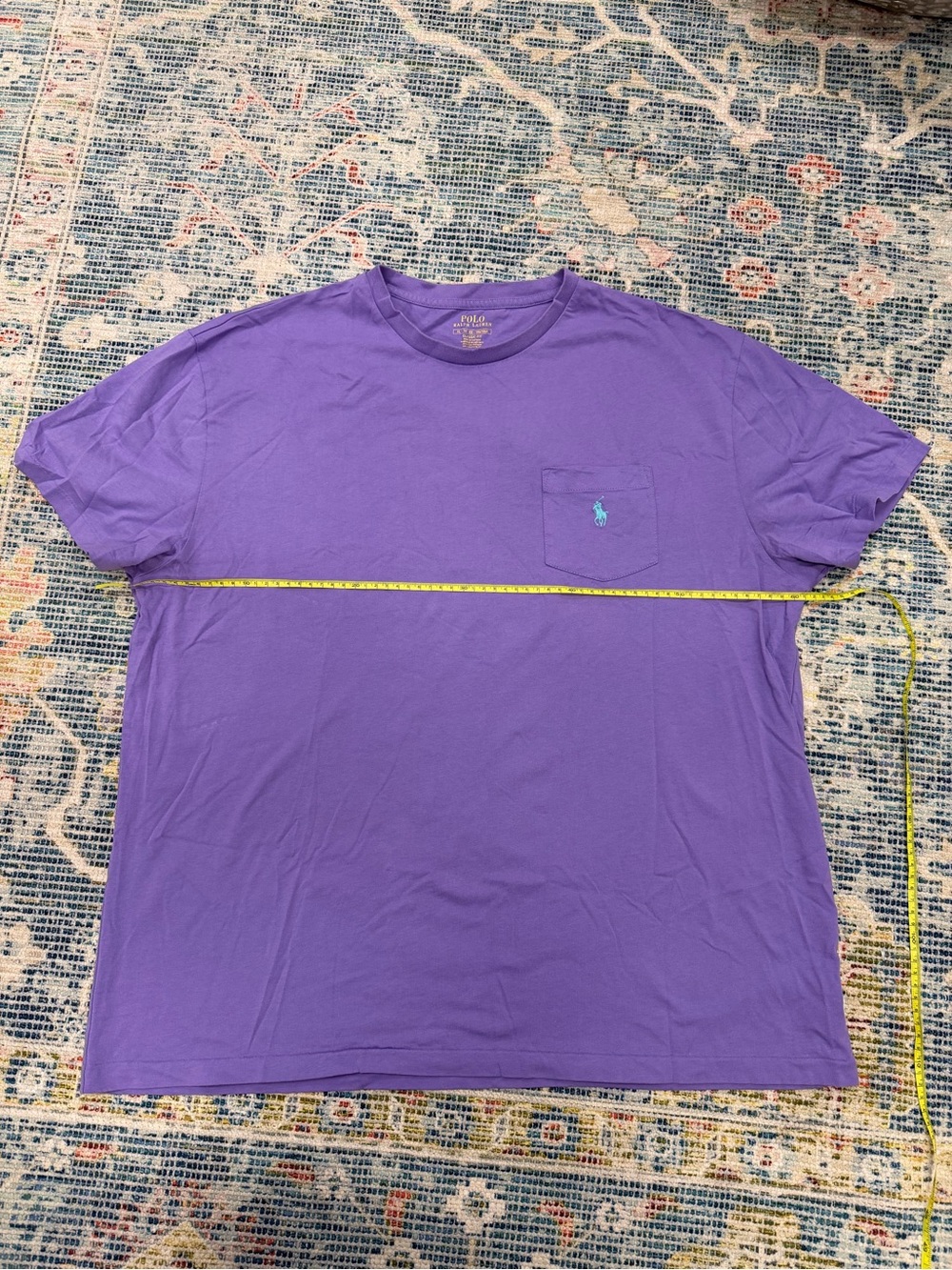 Polo by Ralph Lauren Men’s Violet Short Sleeve Pocket Tee